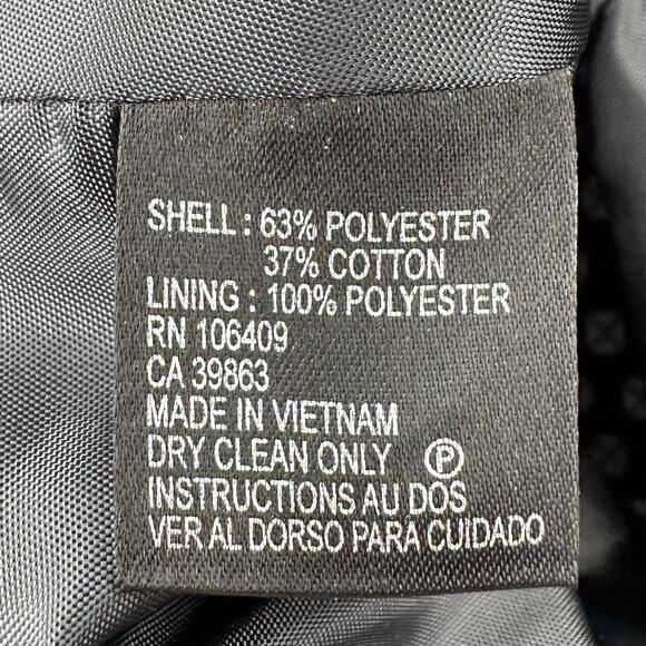 Stresa Black White Double Breasted Notched Lapel Geometric Blazer Jacket Size 8 - Picture 5 of 7